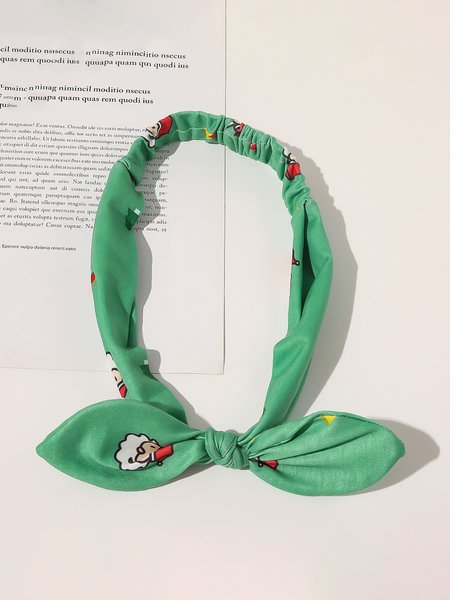 

Christmas Santa Striped Print Headband, Headwear