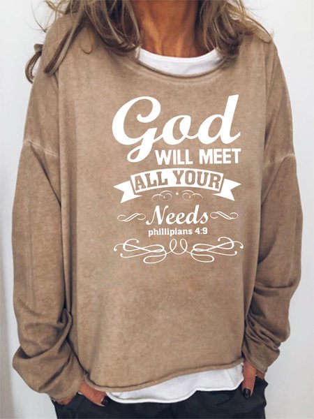 

Christian Casual Sweatshirt, Khaki, Hoodies&Sweatshirts