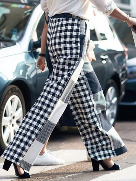

Regular Fit Pants, As picture, Wide Leg Pants