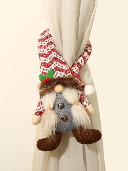 

Christmas Santa Claus Holding Curtain, Red, Home & Garden & Decorations