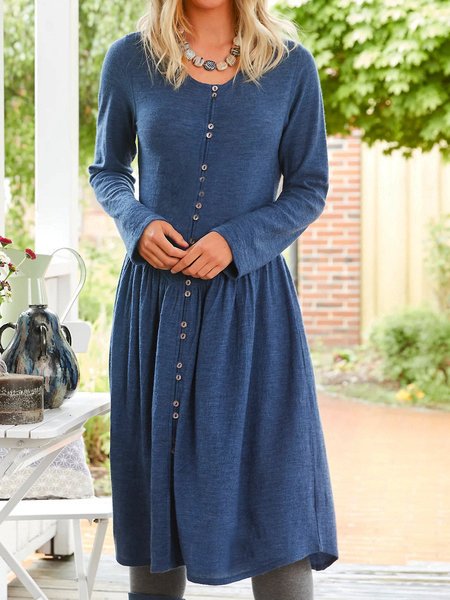 

Casual Dresses, Purplish blue, Midi Dresses