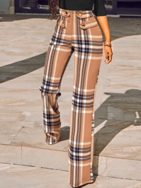 

Fall Regular Fit Elegant Slightly stretchy Zipper fly Long Work Formal Date Pants, As picture, Straight Leg Pants