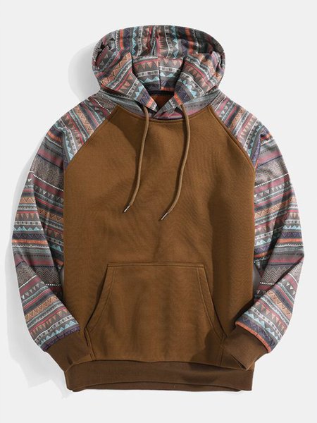 

Tribal Casual Long Sleeve Sweatshirt, As picture, Men's Sweater