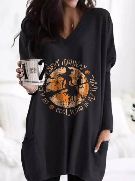 

Casual Long Sleeve Printed Sweatshirts, As picture, Hoodies & Sweatshirts