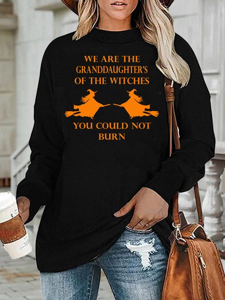

Halloween Loosen Sweatshirt, Black, Hoodies&Sweatshirts