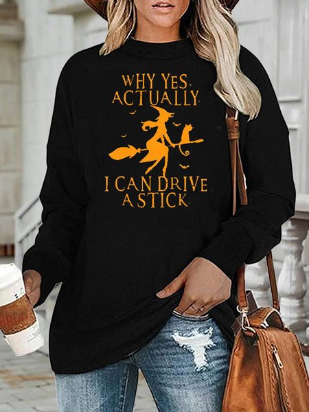 

Halloween Casual Sweatshirt, Black, Hoodies&Sweatshirts