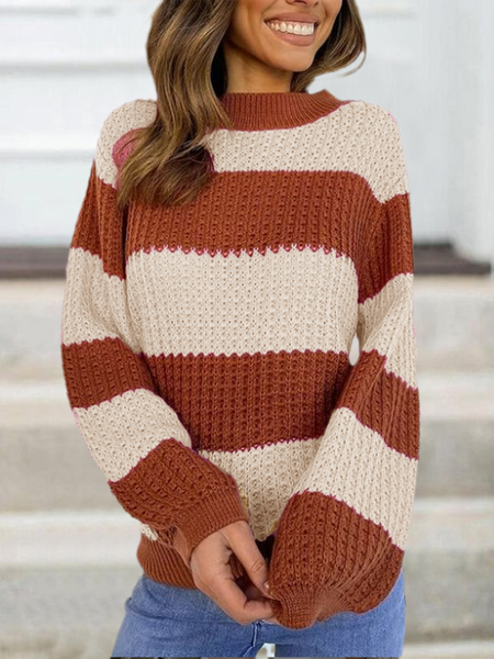 

Loosen Off Shoulder Vacation Sweater, Brown, Sweaters & Cardigans