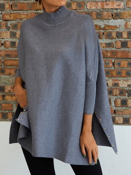 

Plain Shirts & Tops, Gray, Tops
