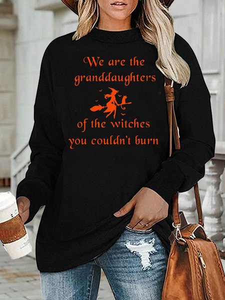 

Halloween Casual Crew Neck Loosen Sweatshirt, Black, Hoodies&Sweatshirts