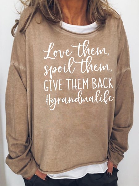 

Love Them Spoil Them Give Them Back Sweatshirts, Khaki, Hoodies&Sweatshirts