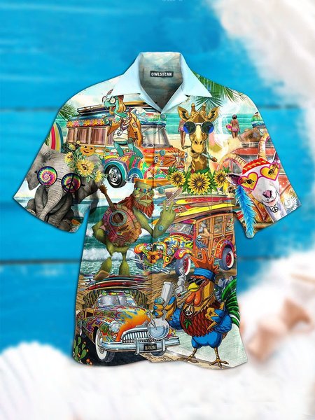 Vintage Car Shirts & Tops, As picture, Men's shirts