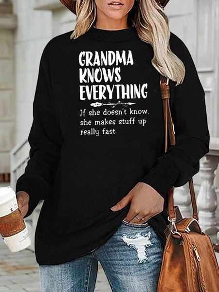 

Grandma Sweatshirt, Black, Hoodies&Sweatshirts