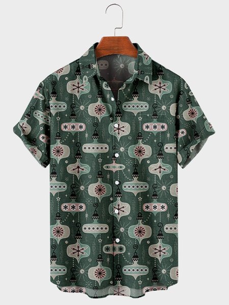 

Casual Shirt Collar Shirts & Tops, Green, Shirts ＆ Blouse