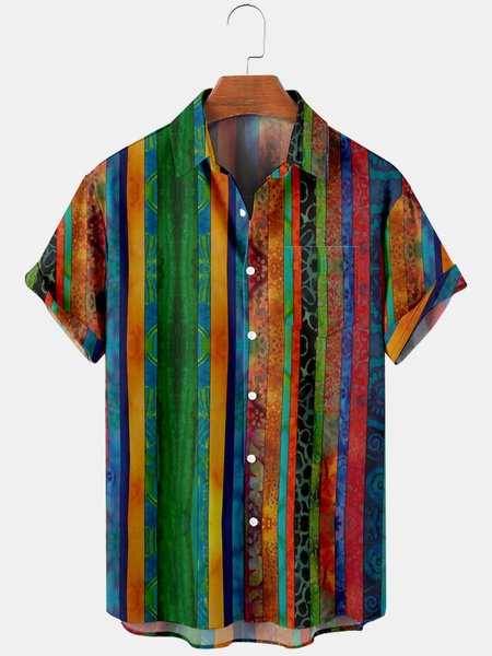 

Casual Shirt Collar Shirt, Green, Shirts ＆ Blouse