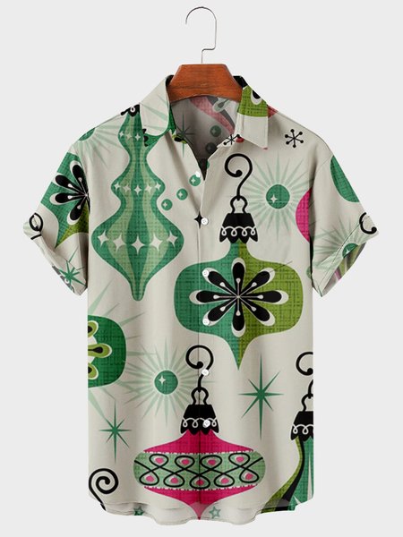 

Vintage Short Sleeve Shirts, Green, Shirts ＆ Blouse