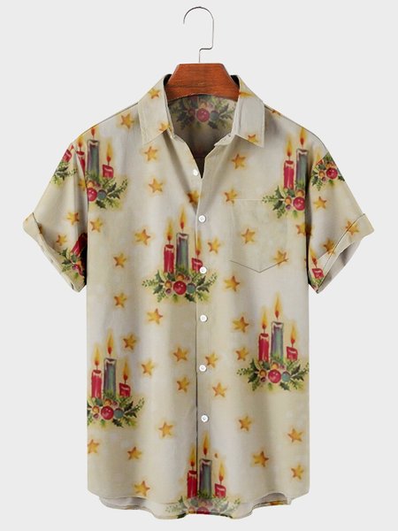 

Casual Shirt Collar Shirts & Tops, Nude, Shirts ＆ Blouse