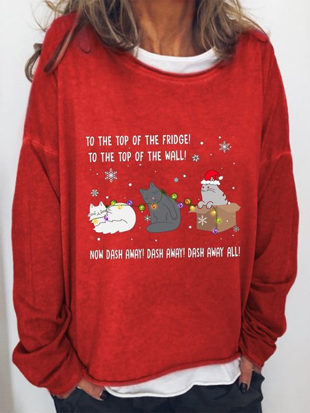 

Christmas To The Top Of The Fridge Animal Sweatshirt, Red, Hoodies&Sweatshirts