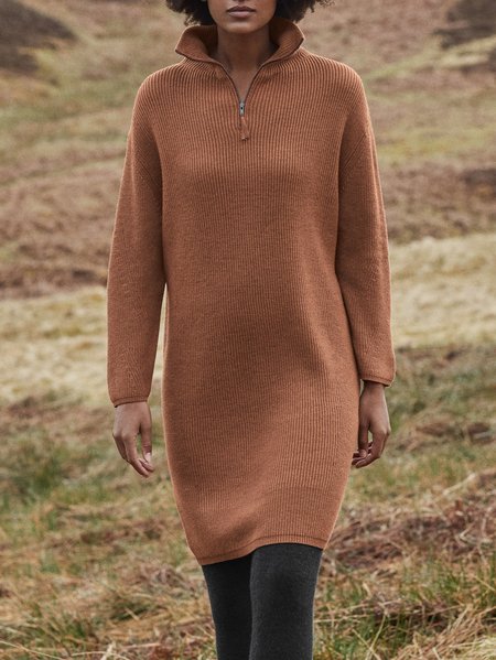 

Casual V Neck Dresses, Brown, Mini Dresses