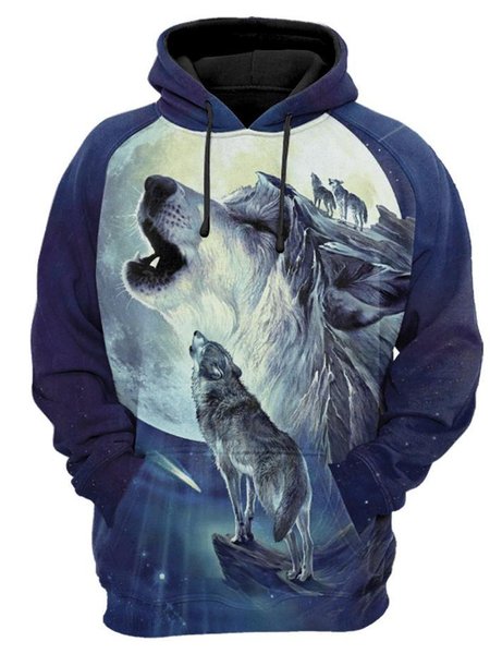 Hooded Animal Casual Sweatshirt, As picture, Hoodies&Sweatshirts