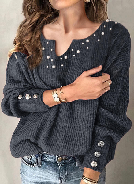 

Loosen Acrylic Sweater, Black, Sweaters & Cardigans