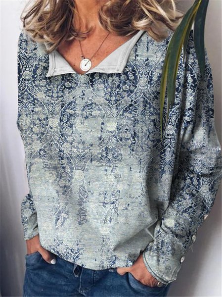 

Casual Loosen Shirts & Tops, Green, Tops
