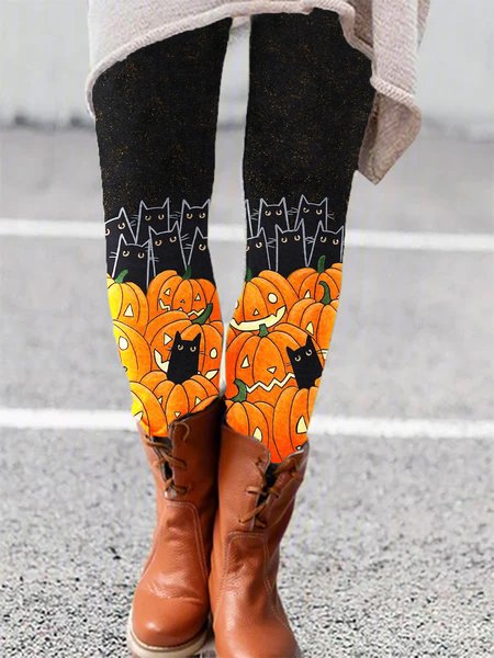 

Allentare Pantaloni, Nero, Leggings