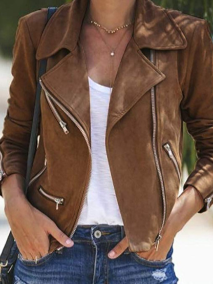 

Regolare in forma coniglio Pelliccia Giubbotto, Cachi scuro, Coats & Jackets