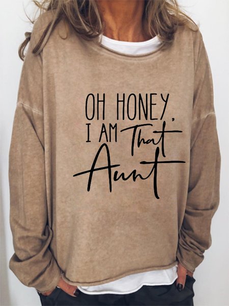 

Oh Honey I Am That Aunt Funny Sweatshirts, Khaki, Hoodies&Sweatshirts