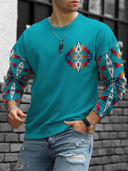 

Vintage Crew Neck Sweatshirt, Multicolor, Hoodies&Sweatshirts