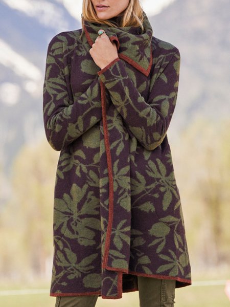 

Floral Outerwear, Green, Coats