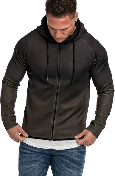 

Long Sleeve Cotton Casual Sweatshirt, Army green, Jacket