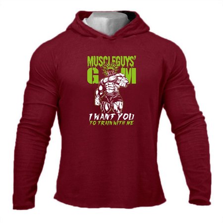 

Long Sleeve Casual Hooded Shirts & Tops, Wine red, Hoodies