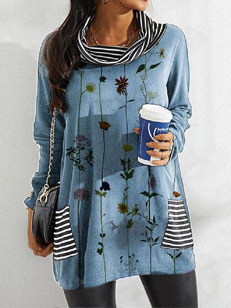 

Striped Casual Loosen Shirts & Tops, Multicolor, Tops
