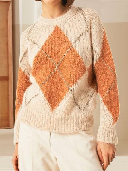 

Crew Neck Vacation Shirts & Tops, Multicolor, Sweaters & Cardigans