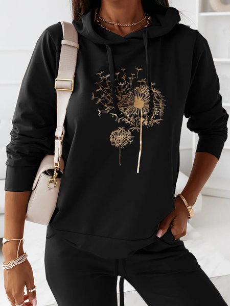 

Casual Hooded Loosen Sweatshirt, Black, Hoodies & Sweatshirts