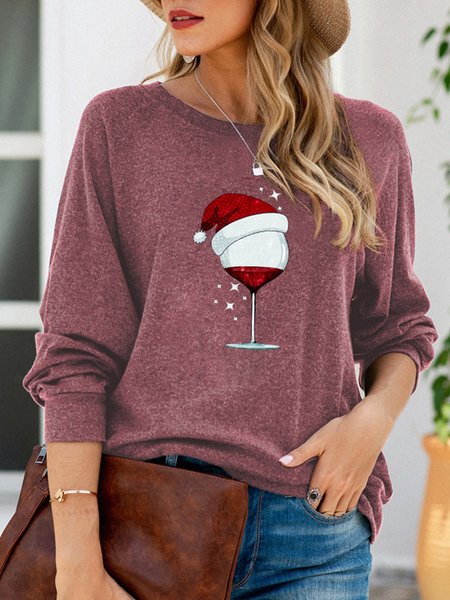 

Christmas Wine glass Lightweight Sweatshirt, Red, Hoodies&Sweatshirts