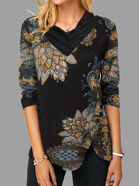 

Plus size Boho T-shirt, Black, T-Shirts