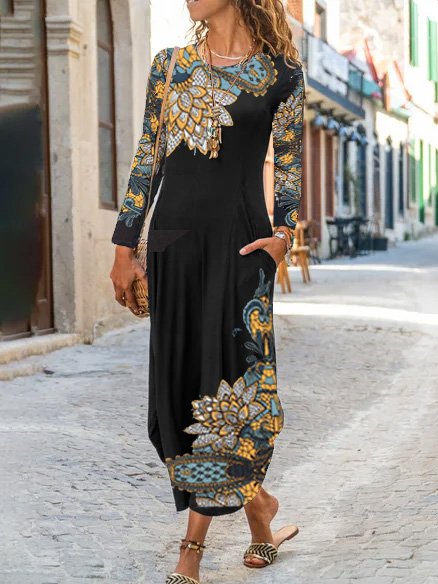 

Casuale Regolare In forma Abito, Nero, Dresses