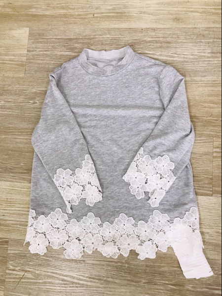 

Casual Household Daily Crew Neck Vintage Tops, Gray, Tops