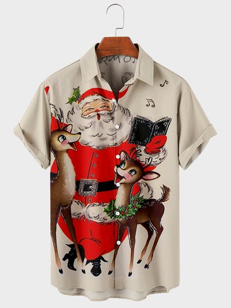 

Vintage Shirt Collar Shirts & Tops, Khaki, Men's Floral shirt