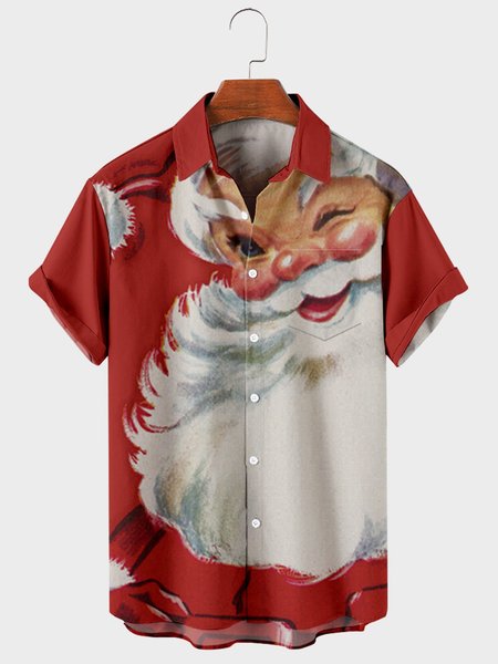 

Short Sleeve Vintage Shirts & Tops, Red, Men's Floral shirt