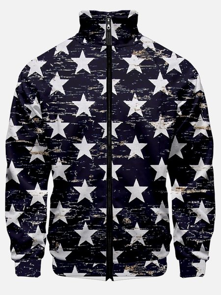 

Casual Usa/Us/American Star Long Sleeve Jackets, Navy blue, Jackets & Coats