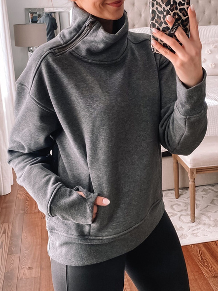 

Casual Sweatshirt, Deep gray, Hoodies & Sweatshirts