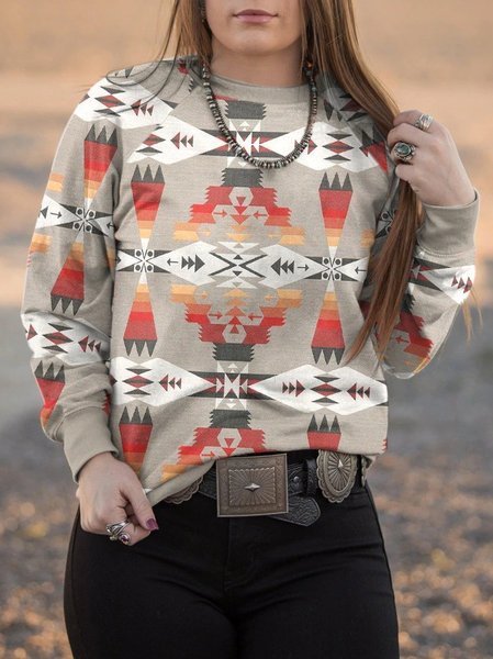 

Casual Cotton Sweatshirt, Light khaki, Hoodies & Sweatshirts