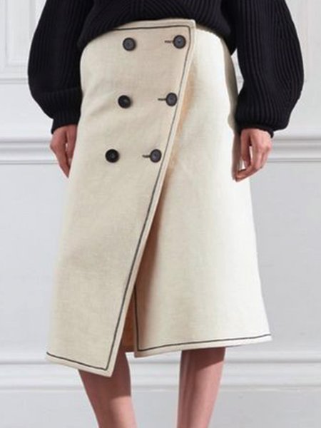 

Elegant Skirt, As picture, Midi Skirts