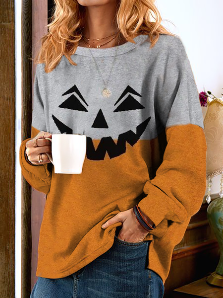 

Plus size Halloween Casual Sweatshirt, Orange, Hoodies & Sweatshirts