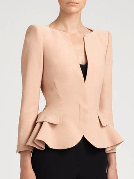 

Slim Fit Work Formal Outerwear Suit, As picture, Blazers