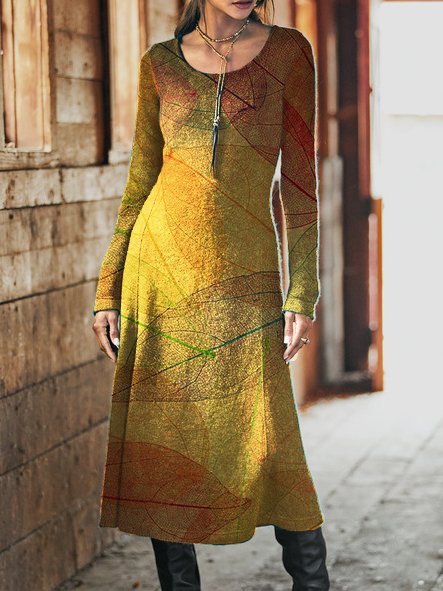 

Cotton Blends Dresses, As picture, Maxi Dresses