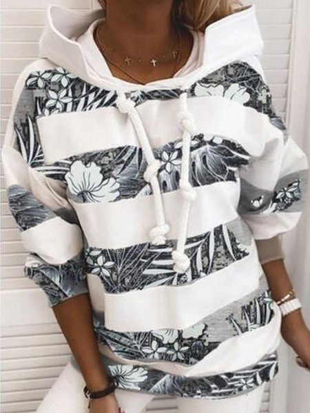 

Casual Regular Fit Hooded Sweatshirt, Multicolor, Hoodies & Sweatshirts