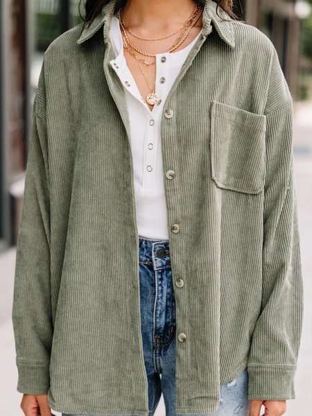 

Casual Shirts & Tops, Light_green, Outerwear